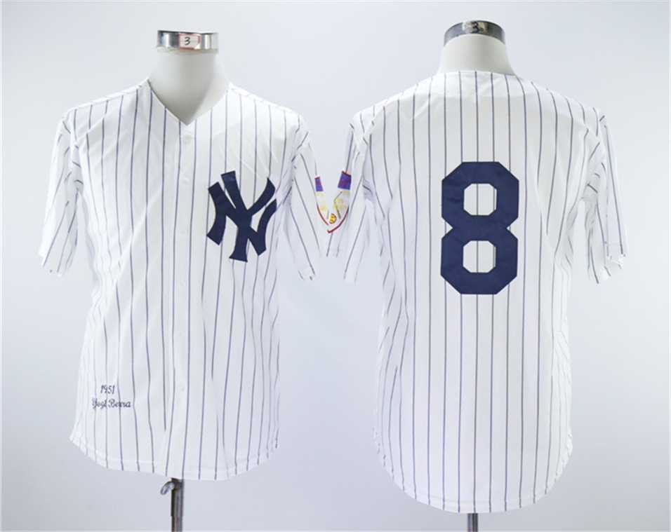 Yankees 8 Yogi Berra White 1951 Throwback Stitched Baseball Jerseys,We sell and wholesale Yankees 8 Yogi Berra White 1951 Throwback Stitched Baseball Jerseys on line form chian!